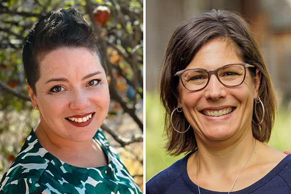 (l. to r.) AMBS's 2024 Journey graduates Alisha Garber of Phoenix, Arizona, and Alysa Short of Pettisville, Ohio. (Credits: Joshua Garber / Peter Ringenberg for AMBS)