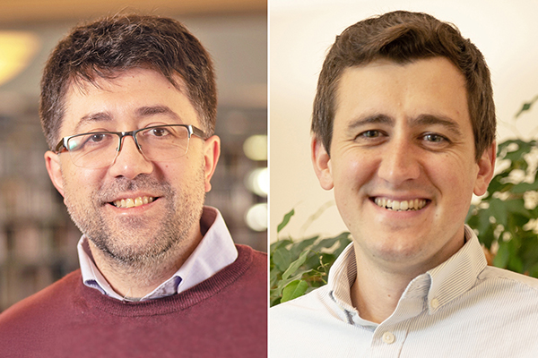 Luis Tapia Rubio, MDiv, MPhil, PhD candidate (Credit: Jason Bryant/AMBS); Grant Miller, MDiv (Credit: Rachel A. Fonseca/AMBS)